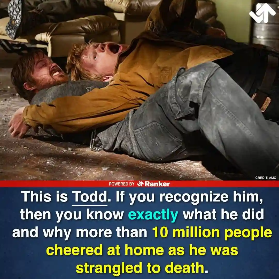 Two men are shown on a dirty floor in a living room, one lying on his back with his mouth open and the other on top of him…