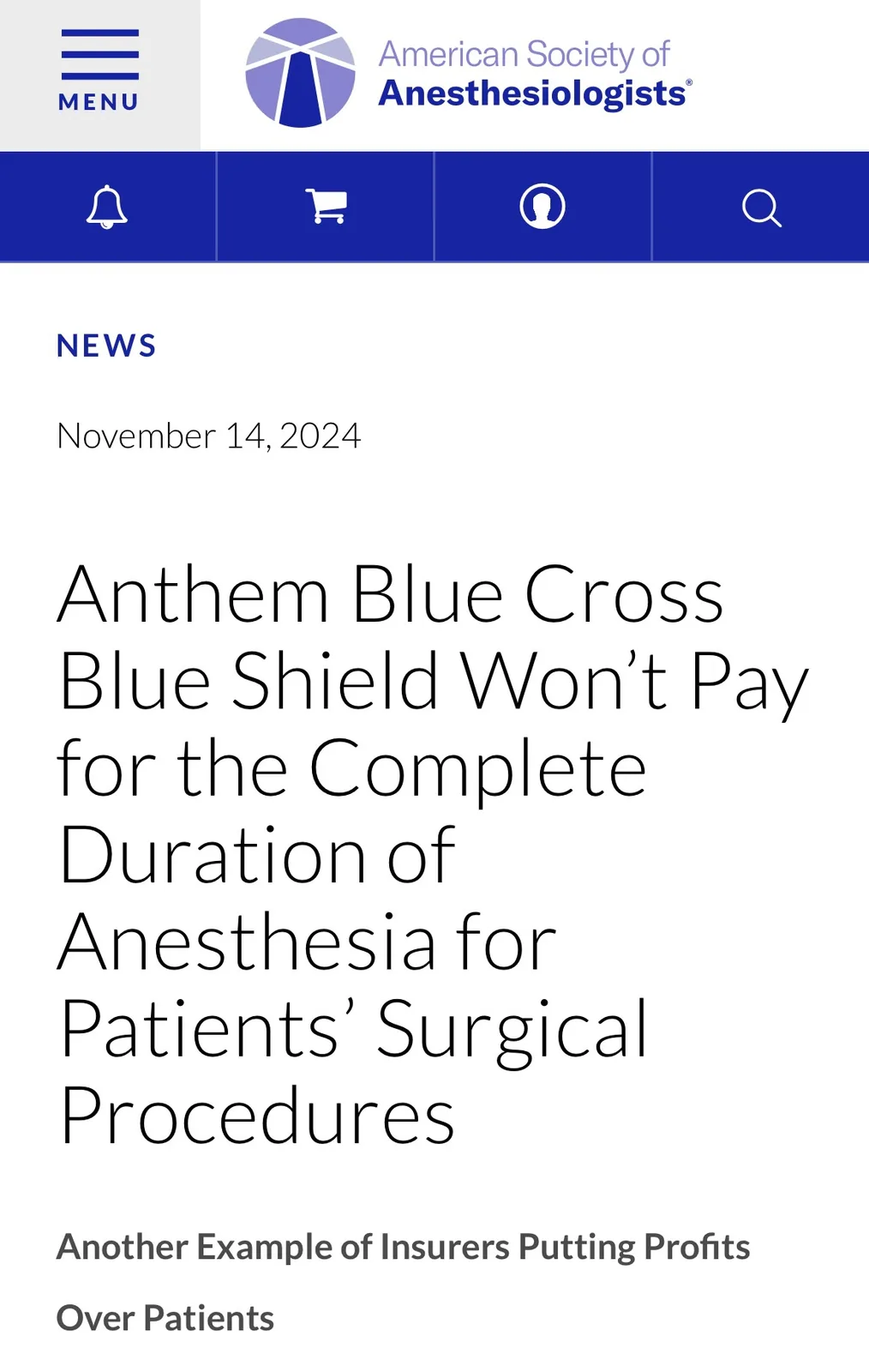 Will the Anthem CEO Change Their Tune After Today's Shocking News?