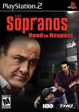 A PlayStation 2 game cover parody featuring a close-up of a man in a suit and tie, with another man in a purple shirt…