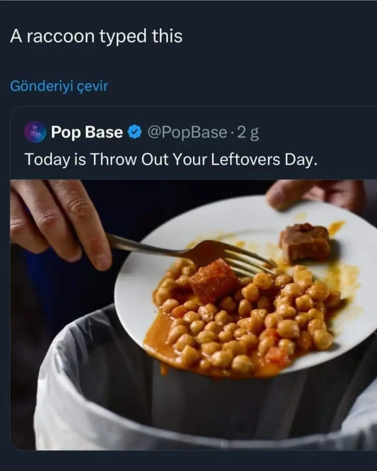 Don’t Forget to Dispose of Your Leftovers Tonight: Just Walk Away from the Muffled Sounds in the Woods