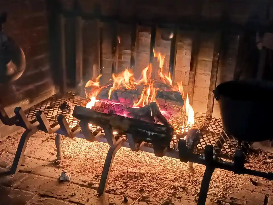 Cozy Vibes at the Cracker Barrel Fireplace