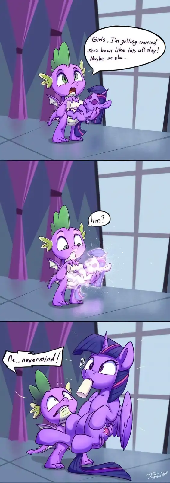 Adorable Pony Being Cradled with Love
