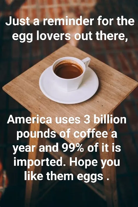 A white coffee cup sits on a saucer atop a wooden table, with a blurred brick wall background. Overlaid white text reads…