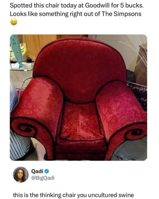 You Absolutely Must Respect the Chair!
