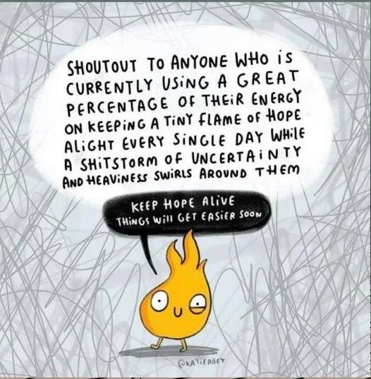 A cartoon flame character with a speech bubble that reads 'SHOUTOUT TO ANYONE WHO IS CURRENTLY USING A GREAT PERCENTAGE OF…