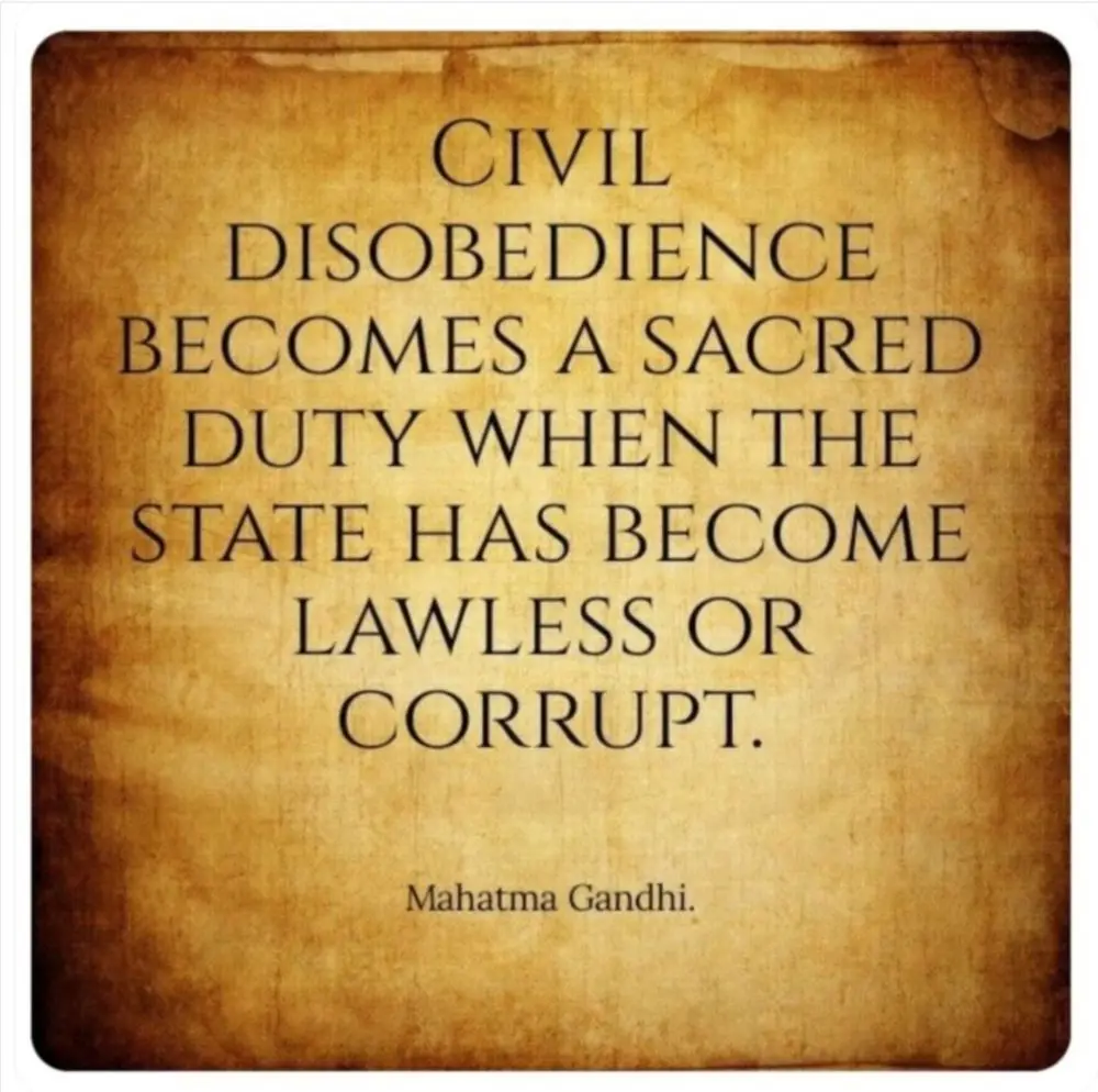 Embracing Civil Disobedience as a Noble Responsibility