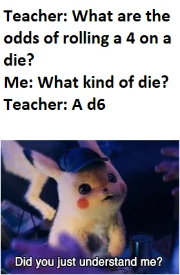 The image shows a cartoon Pikachu wearing a blue detective-style hat, looking confused or surprised. The text above it…