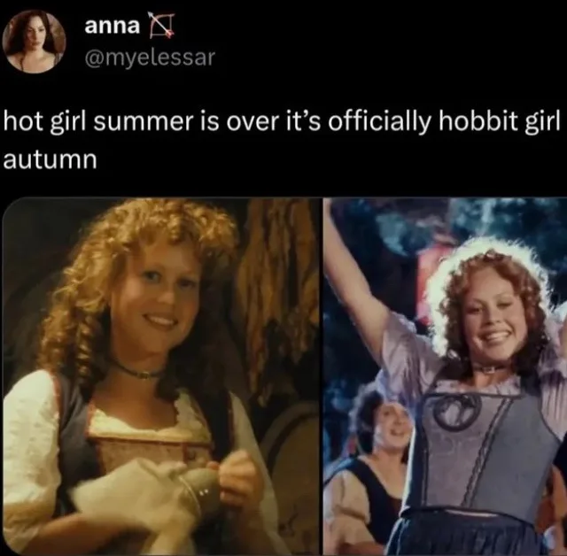 The image is a side-by-side comparison of actress Liv Tyler in two different movie roles. On the left, she appears in a…