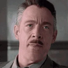 A six-panel sequence shows a man with a mustache transitioning from a neutral expression to full, unrestrained laughter. The…