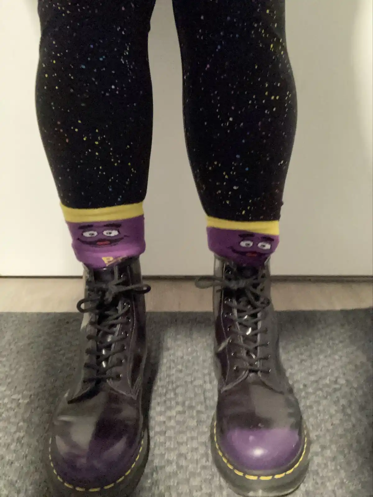 The Moment I Realized My Grimace Socks Were Truly Grimacing After Work