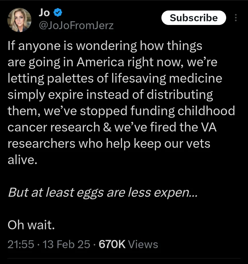 A screenshot of a YouTube video comment by user Jo (@JoJoFromJerz) listing serious criticisms of U.S. policy including…