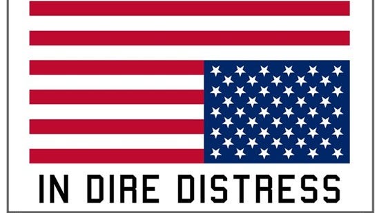 The image displays the flag of the United States of America, with red and white horizontal stripes and a blue canton with…