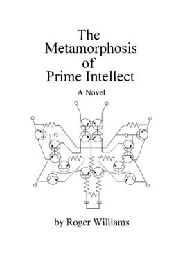 A book cover for 'The Metamorphosis of Prime Intellect' by Roger Williams, featuring a diagram of a butterfly made from…