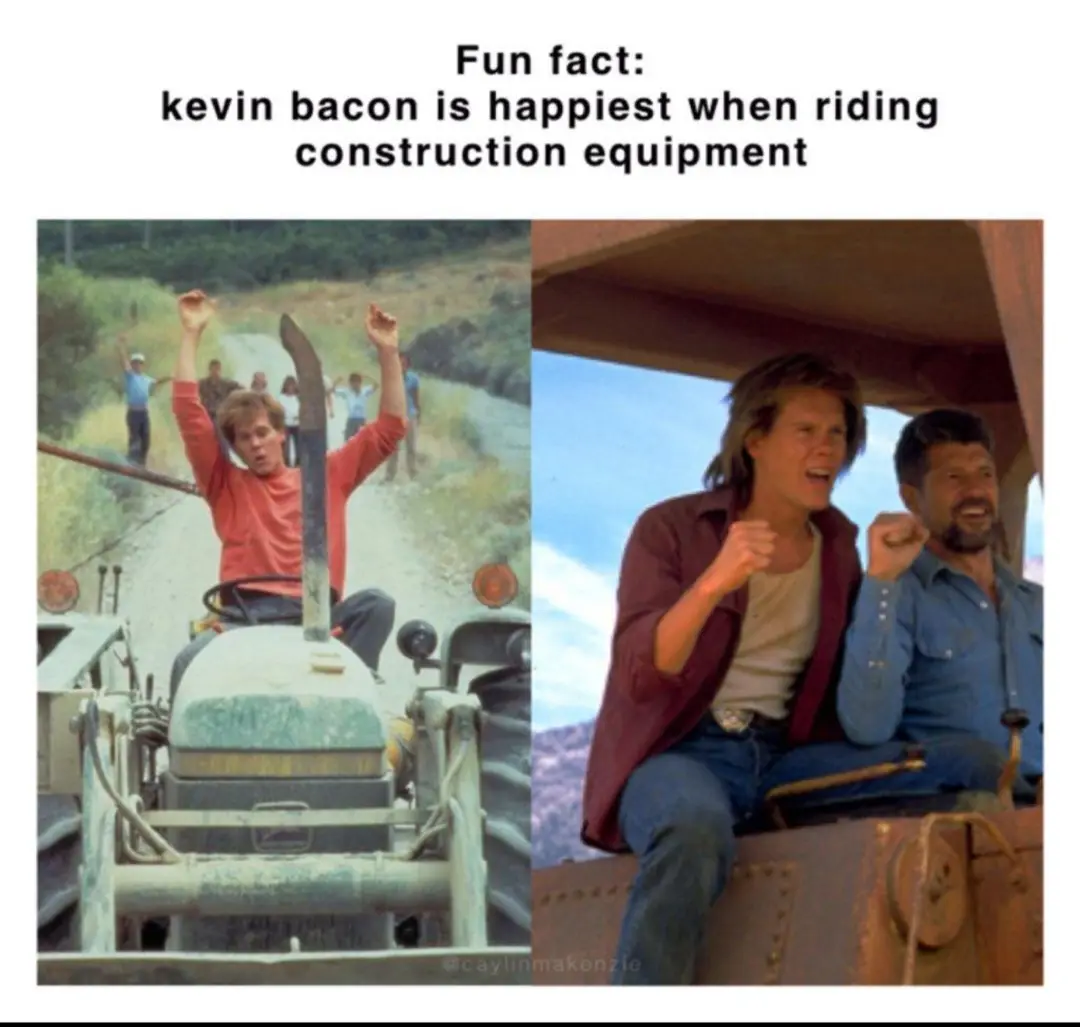 The image is a split-screen showing actor Kevin Bacon in two scenes from the movie 'The Last Picture Show'. On the left…