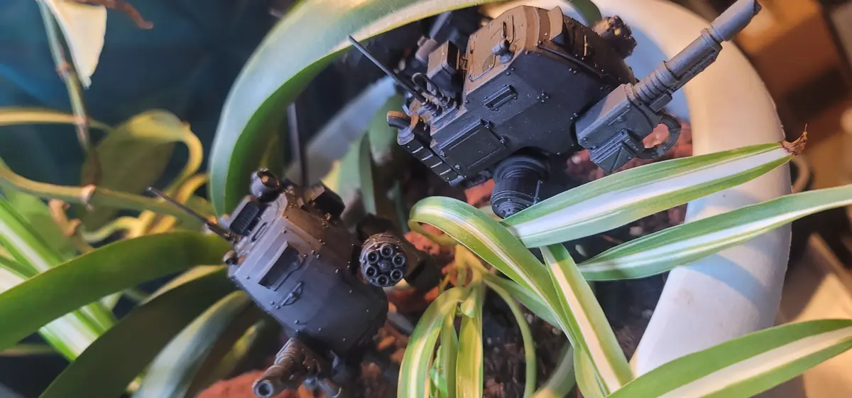 Check Out My 3D Printed Imperial Guard Sentinel – What Do You Think?