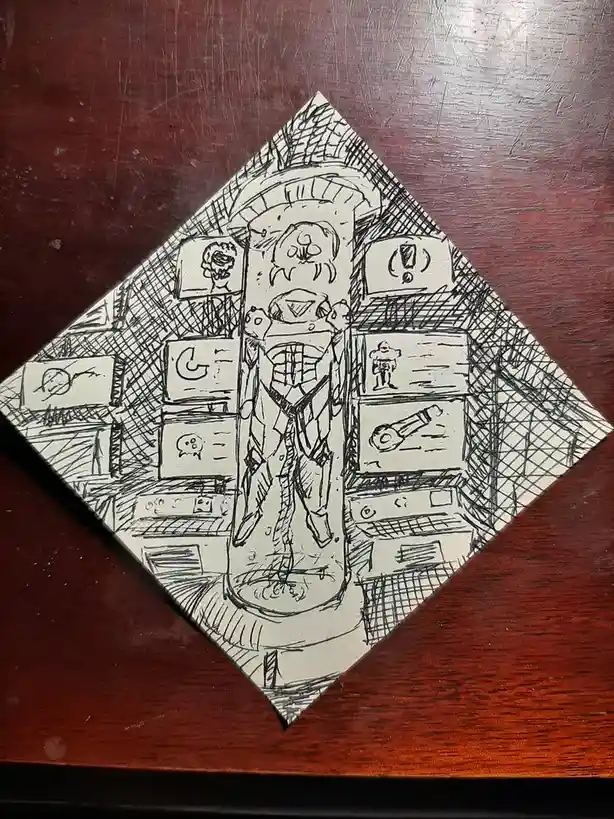 The Metroid Adventure on a Sticky Note