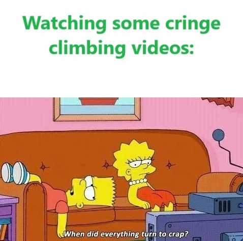 The image shows Bart Simpson lying on a couch with a TV remote, looking bored, while Lisa Simpson sits beside him, looking…