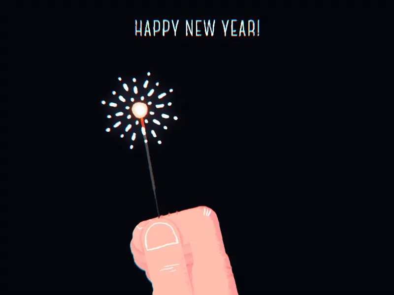 The image displays six panels arranged in two rows of three, each showing a cartoon hand holding a sparkler against a black…
