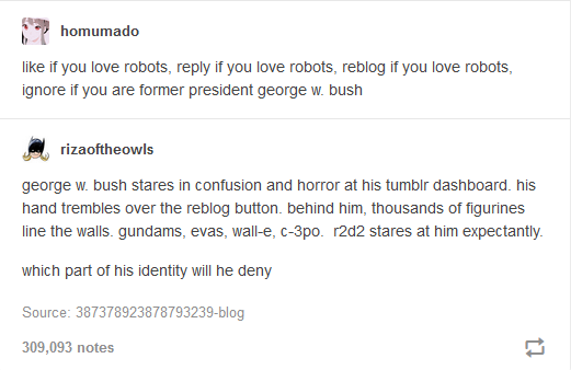 A Tumblr post by user 'homumado' features text overlaid on a plain white background. The text reads: 'like if you love…