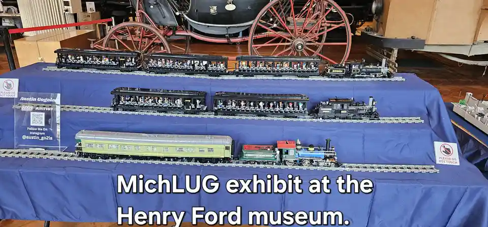 Take a look at our stunning MichLUG display at the Henry Ford Museum! Pre-setup pics and link in comments.