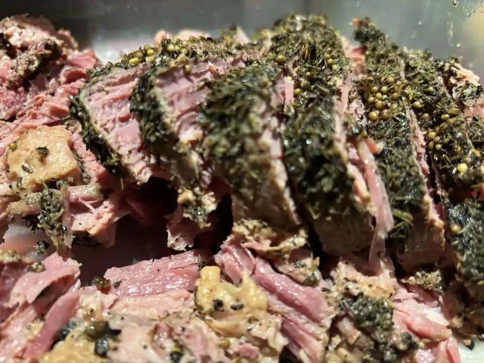 Celebrating New Year’s Day with a Delicious Beer Braised Corned Beef & Cabbage and Smoked Turkey