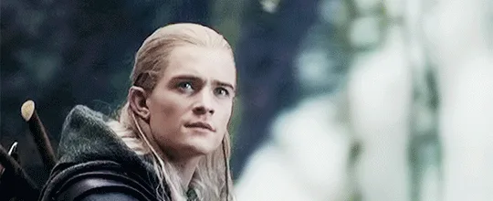 The image shows six sequential frames of Legolas from 'The Lord of the Rings' movie, each capturing a progressively more…