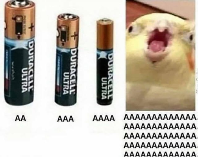 The image displays three Duracell Ultra batteries labeled AA, AAA, and AAAA from left to right, decreasing in size. To the…