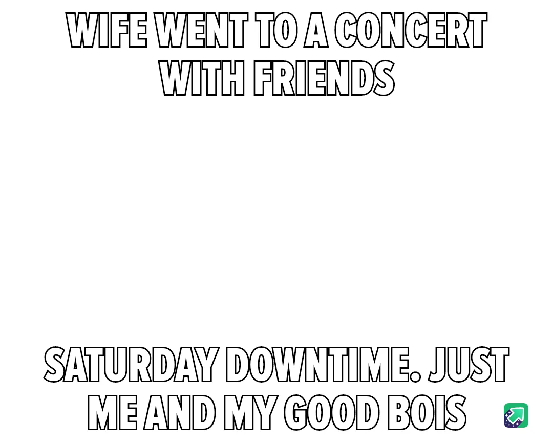 A black background image with bold white text at the top reading 'WIFE WENT TO A CONCERT WITH FRIENDS' and at the bottom…