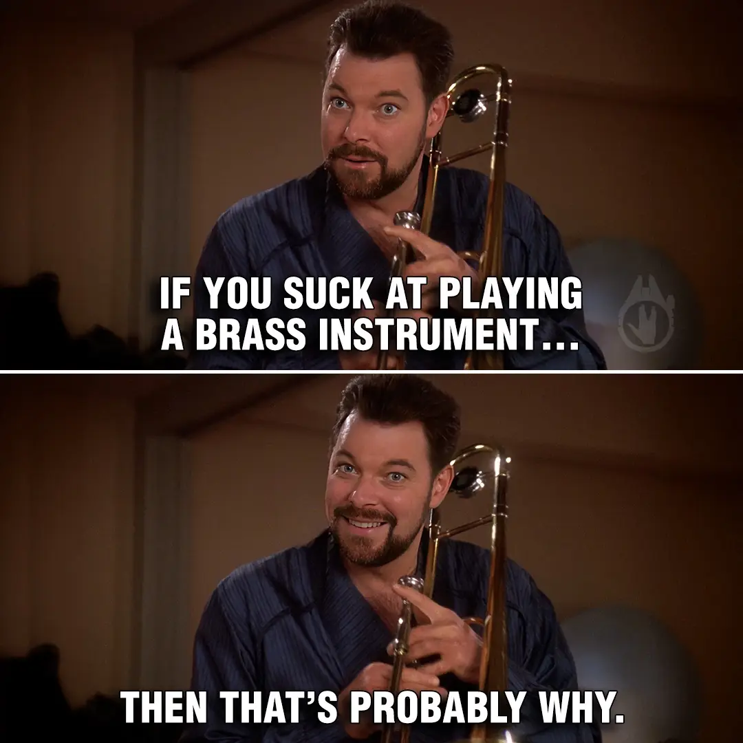 A two-panel meme featuring actor Tim Allen holding a trombone. In the top panel, he has a surprised expression with text…