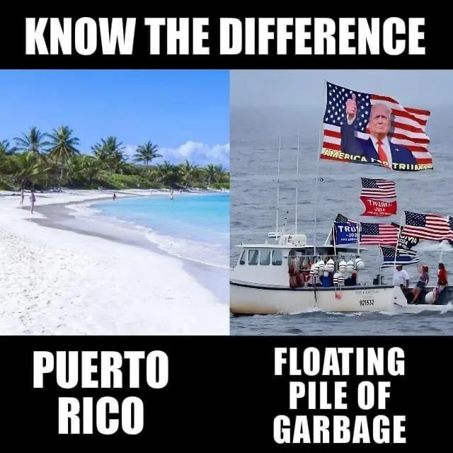 The image is split into two panels. The left panel shows a pristine tropical beach with white sand, turquoise water, and…