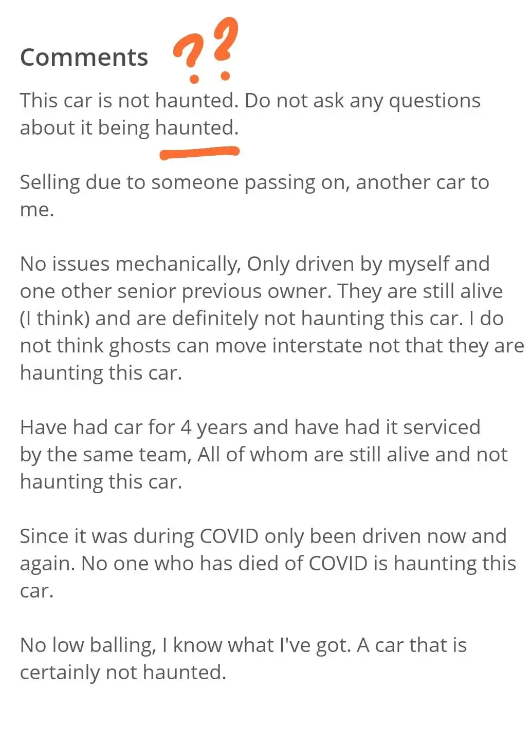 Definitely Not Haunted: A Spooky Assurance