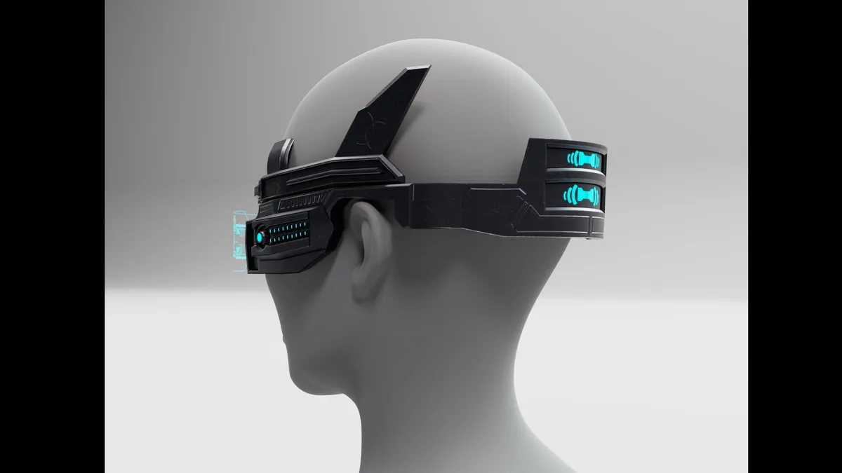 Futuristic Visors from the Sci-Fi Realm