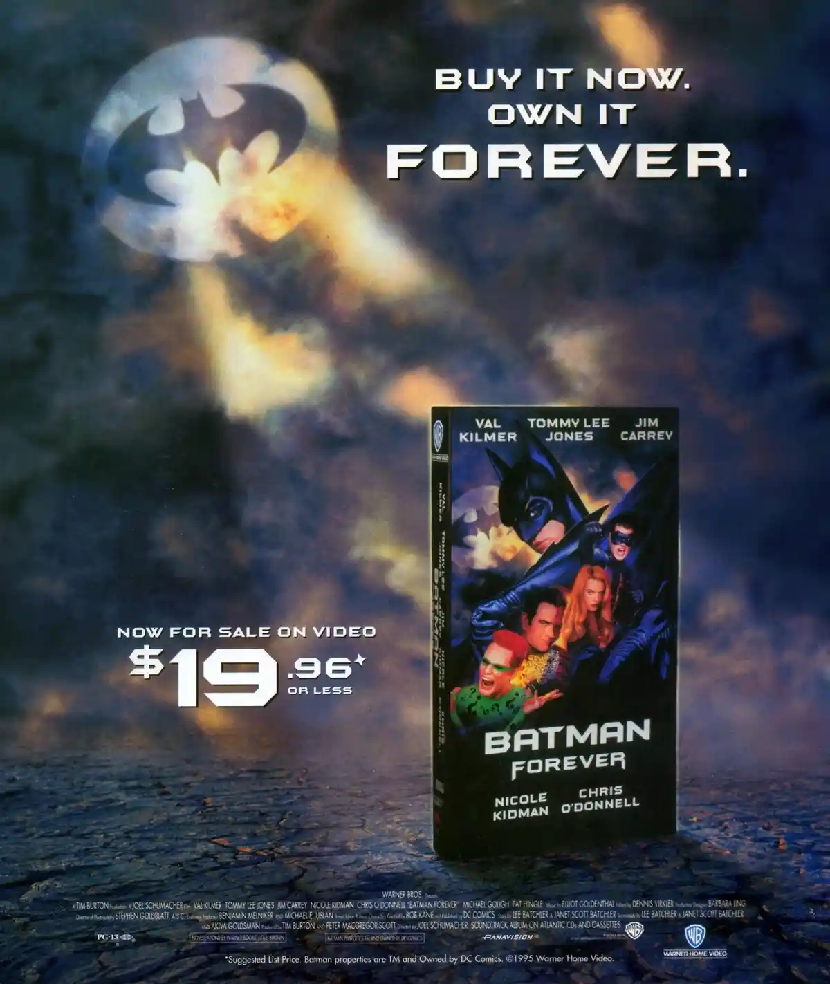 Relive the nostalgia with Batman Forever: Own the Classic Home Video Ad Now!