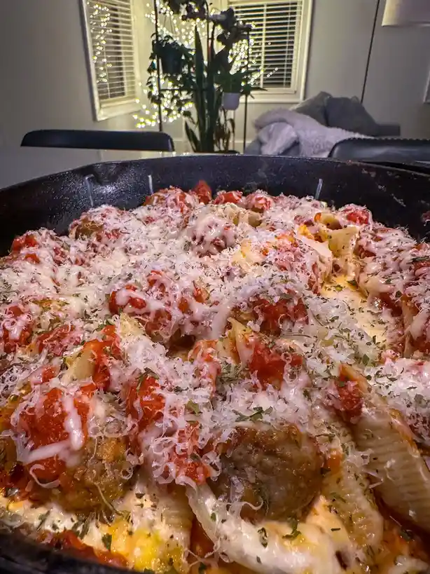 Delicious Meatball Stuffed Shells for Dinner