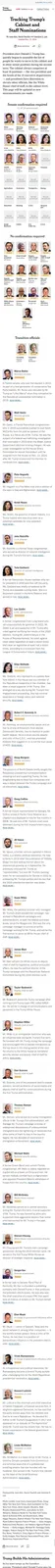Meet the new cabinet and overlords. Some may not last long, but let's hope their incompetence keeps them from succeeding!