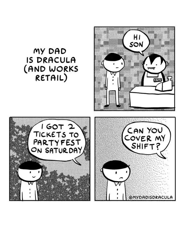 My Dad: The Retail Vampire - A Humorous Take