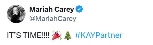 A screenshot of Mariah Carey's Twitter profile shows her verified account with the handle @MariahCarey. Below her name, the…