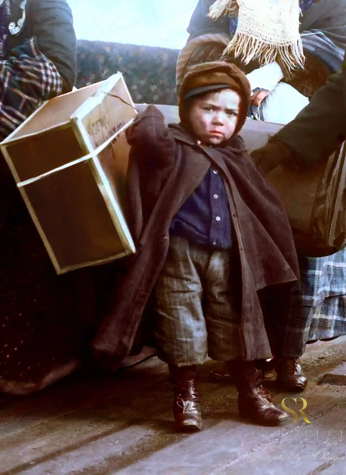 A Glimpse into History: An Italian Child's Arrival at Ellis Island in the Early 1900s