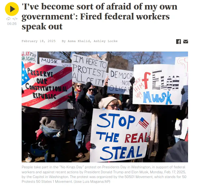 A protest photo shows people holding signs like 'STOP THE REAL STEAL', 'f ELON Musk', and 'PRESERVE OUR CONSTITUTIONAL…