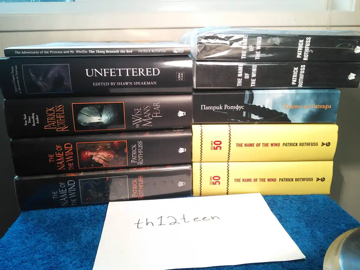 My Rothfuss book collection.