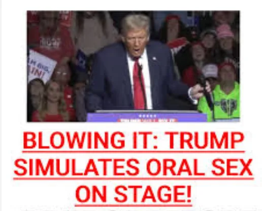 A still image of Donald Trump speaking at a rally, gesturing with his right hand while standing behind a podium. The crowd…