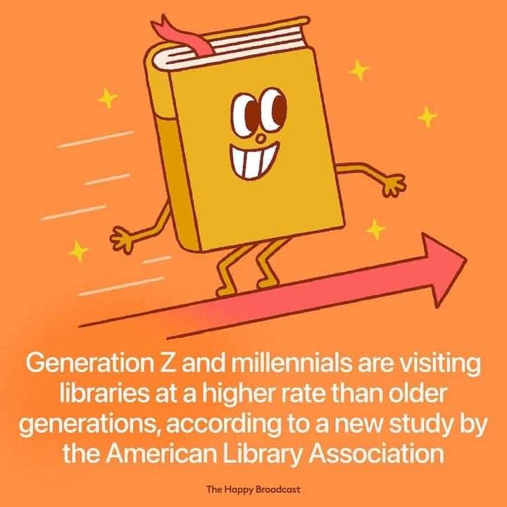 A cartoon yellow book with a smiling face, arms, and legs is running energetically on a large red arrow pointing right…