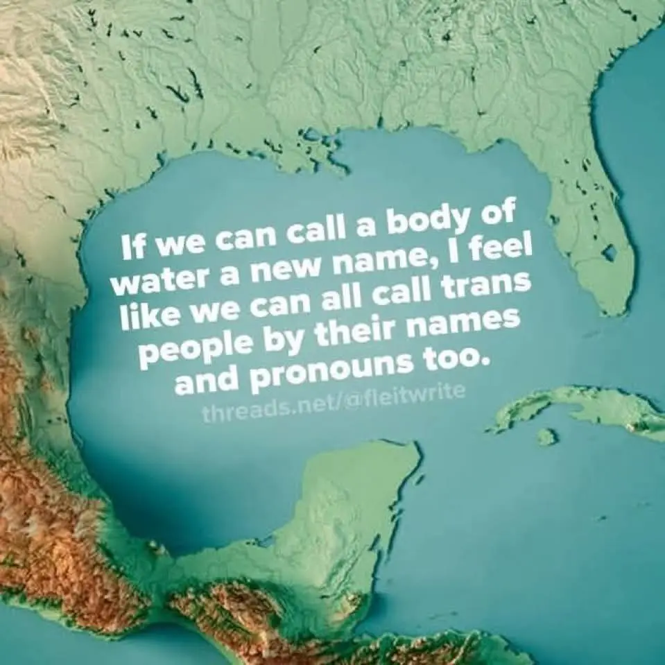 A topographical map of the Gulf of Mexico and surrounding U.S. coastlines, overlaid with white text that reads: 'If we can…