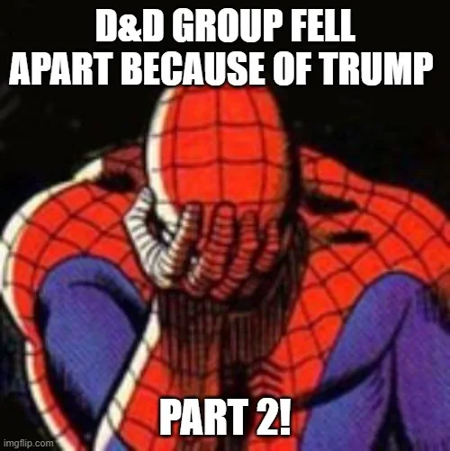 A comic book illustration of Spider-Man covering his face with his hands in a gesture of despair or frustration. The image…