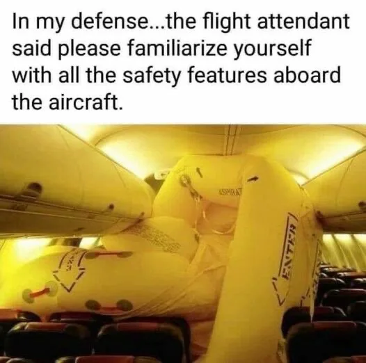 The image shows the interior of an airplane cabin with the overhead bins and seats visible. The main focus is on the…